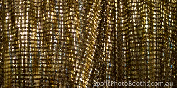 gold photo booth backdrop